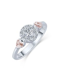 LifeStone™ Ladies Devotion Cremation Ashes Ring-Sienna-Sterling Silver