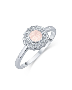 LifeStone™ Ladies Forever Fleur Cremation Ashes Ring-Ballerina-Sterling Silver