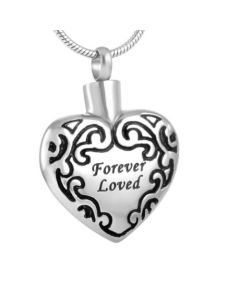 Forever Loved - Stainless Steel Ashes Memorial Jewellery Pendant