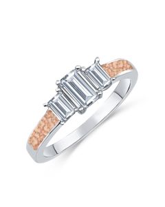 LifeStone™ Ladies Grace Cremation Ashes memorial Ring-Sienna-Sterling Silver