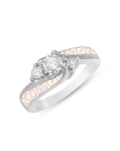 LifeStone™ Ladies Harmony Cremation Ashes Memorial Ring-Ballerina-Sterling Silver