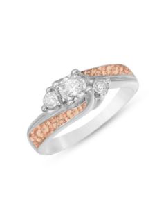 LifeStone™ Ladies Harmony Cremation Ashes Memorial Ring-Sienna-Sterling Silver