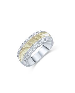 LifeStone™ Honour Ladies Cremation Ashes Ring-Natural-Sterling Silver
