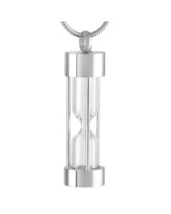 Hourglass - Stainless Steel Cremation Ashes Memorial pendant