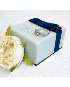 LifeStone™ Ladies Eternal Kiss Cremation Ashes Ring-Pearl-Sterling Silver