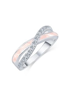 LifeStone™ Ladies Eternal Kiss Cremation Ashes Ring-Ballerina-Sterling Silver