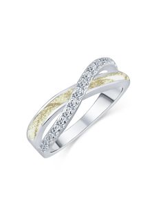 LifeStone™ Ladies Eternal Kiss Cremation Ashes Ring-Natural-Sterling Silver