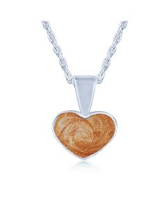 LifeStone™ Ladies Heart Cremation Ashes Pendant-Copper