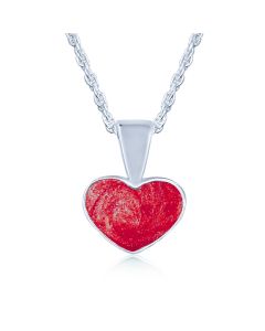 LifeStone™ Ladies Heart Cremation Ashes Pendant-Rose