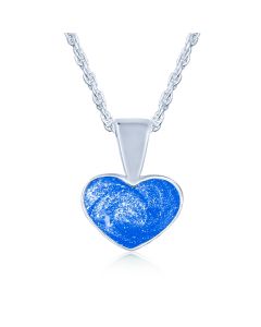 LifeStone™ Ladies Heart Cremation Ashes Pendant-Sapphire