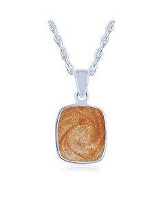 LifeStone™ Perfect Rectactangle Cremation Ashes Pendant-Copper