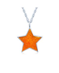 LifeStone™ The Brightest Star Cremation Ashes Pendant-Amber