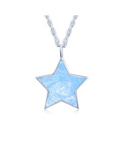 LifeStone™ The Brightest Star Cremation Ashes Pendant-Azure