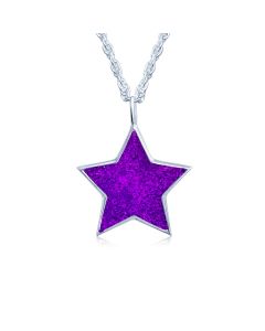 LifeStone™ The Brightest Star Cremation Ashes Pendant-Violet