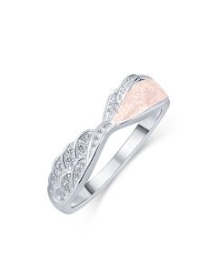 LifeStone™ Ladies Precious Wing Cremation Ashes Ring-Ballerina-Sterling Silver