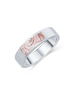 LifeStone™ Unisex Divine Cremation Ashes Ring-Sienna-Sterling Silver