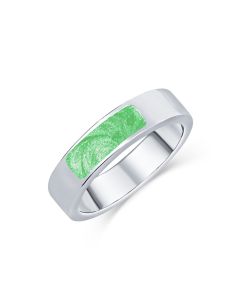 LifeStone™ Unisex Divine Cremation Ashes Ring-Apple-Sterling Silver