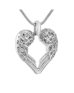 Wings - Stainless Steel Cremation Ashes Jewellery Pendant
