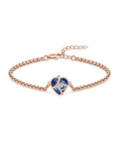 Always and Forever Bracelet - Rose Gold Stainless Steel Cremation Ashes Jewellery
