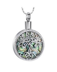 Artistry Tree of Life - Stainless Steel Cremation Ashes Urn Pendant