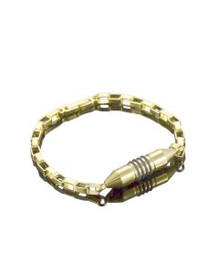 Bullet Bracelet - Gold Stainless Steel Cremation Ashes Jewellery