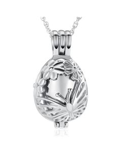 Butterfly Locket - Stainless Steel Cremation Ashes Jewellery Urn Pendant