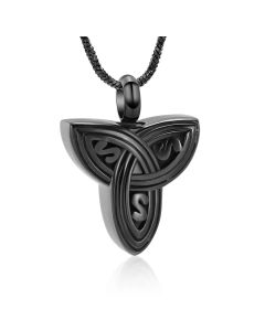 Celtic Knot Black - Stainless Steel Cremation Ashes Memorial Jewellery Pendant