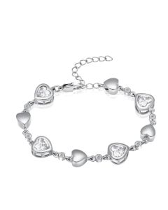 Chasing Hearts Bracelet - Stainless Steel Cremation Ashes Jewellery