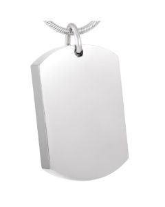 Dog Tag - Stainless Steel Cremation Ashes Jewellery Pendant