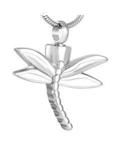Dragonfly - Stainless Steel Ashes Jewellery Memorial Urn Pendant