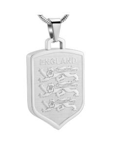 England Football Badge - Stainless Steel Cremation Ashes Jewellery Pendant