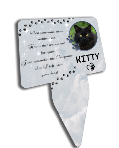 Pawprints on Your Heart - Personalised Photo Memorial Plaque