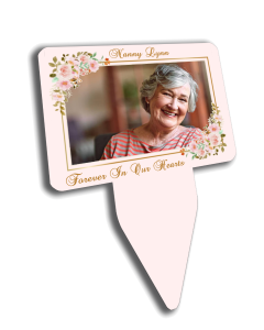 Floral Frame - Personalised Photo Memorial Plaque