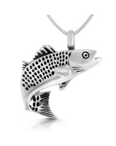 Fish - Stainless Steel Cremation Ashes Jewellery Pendant