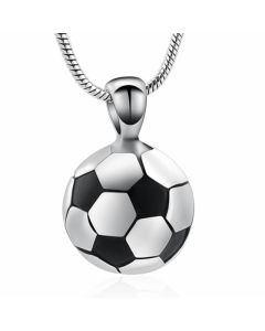 Football - Stainless Steel Cremation Ashes Jewellery Memorial Pendant