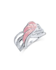 LifeStone™ Ladies Guardian Angel Cremation Ashes Ring-Cupid-Sterling Silver