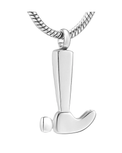 Hammer - Stainless Steel Cremation Ashes Necklace Pendant