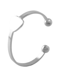 Heart Bangle - Stainless Steel Cremation Ashes Keepsake Bracelet
