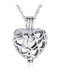 Heart Full of Love - Stainless Steel Cremation Ashes Jewellery Pendant