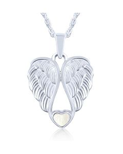 LifeStone™ Heart Wings Cremation Ashes Pendant