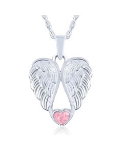 LifeStone™ Heart Wings Cremation Ashes Pendant