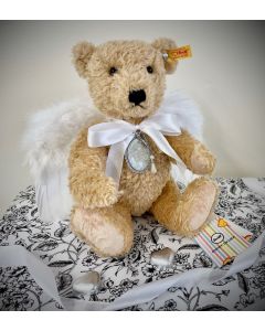 Heavenly Angel LifeStone Memorial Ashes Steiff Teddy Bear