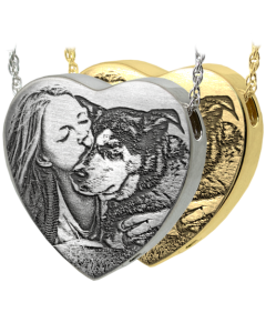 3D Photo Laser Engraved Peaceful Heart