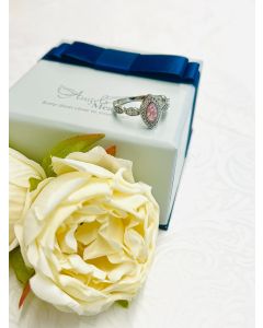LifeStone™ Ladies Marquise Cremation Ashes Ring-Cupid-Sterling Silver
