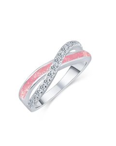 LifeStone™ Ladies Eternal Kiss Cremation Ashes Ring-Cupid-Sterling Silver