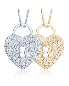 Locked in Love Cremation Ashes Memorial Pendant