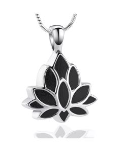 Lotus Flower - Stainless Steel Cremation Ashes Memorial Jewellery Pendant