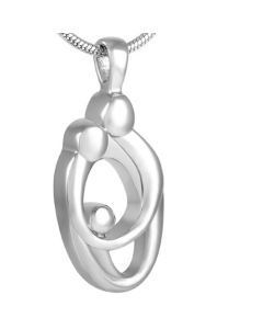 Loving Family - Stainless Steel Cremation Ashes Memorial Urn Jewellery Pendant