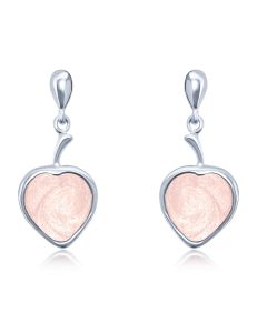 LifeStone™ Ladies Droplet Heart Cremation Ashes Earrings