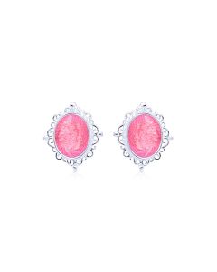 LifeStone™ Ladies Cremation Ashes Earrings -Magenta